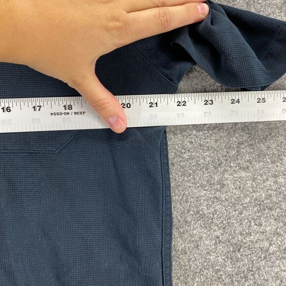 Toscano Shirt Men S Small Blue Button Up Collared Silk Short Sleeve Pockets - Picture 7 of 9